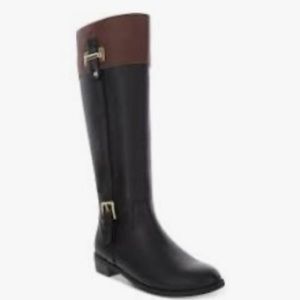 Karen Scott Black/ Cognac Riding Boots